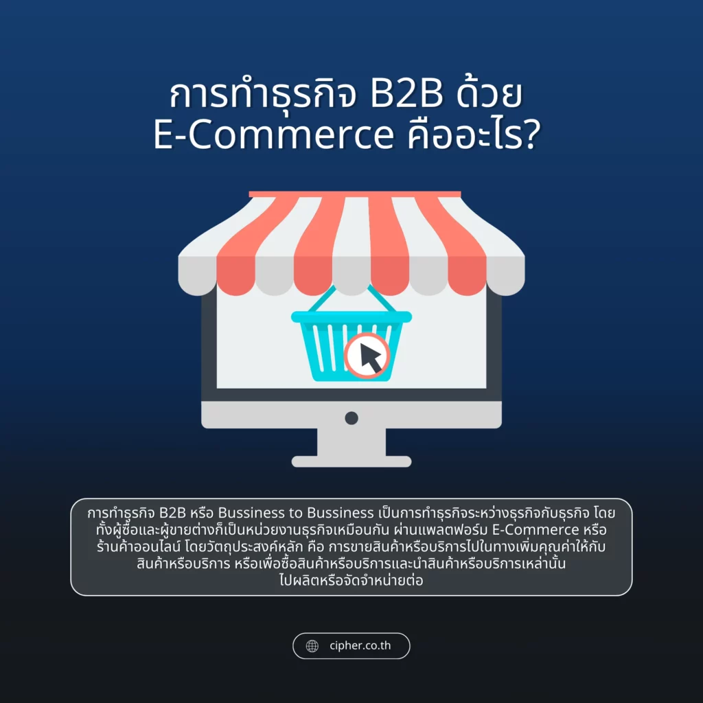 การทำธุรกิจ B2B ด้วย E-Commerce คืออะไร