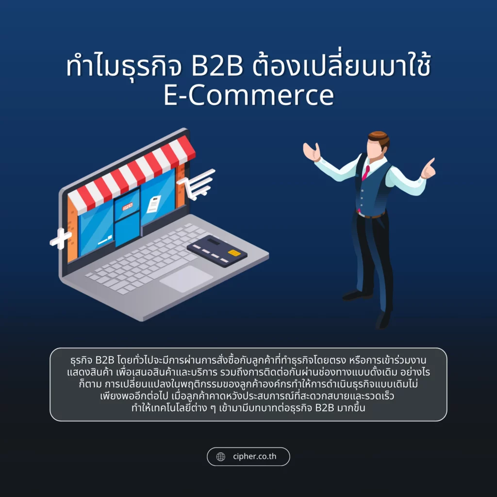 ทำไมธุรกิจ B2B ต้องเปลี่ยนมาใช้ E-Commerce