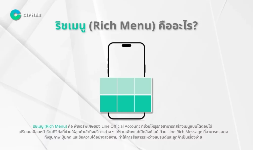 ริชเมนู (Rich Menu) คืออะไร