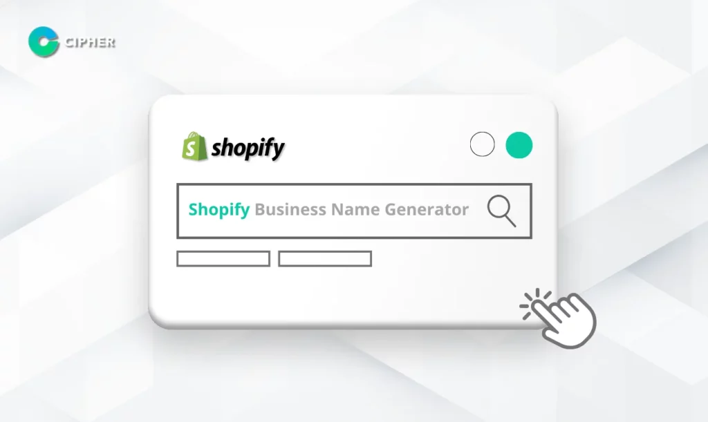 การเลือกชื่อร้าน - Shopify Business Name Generator