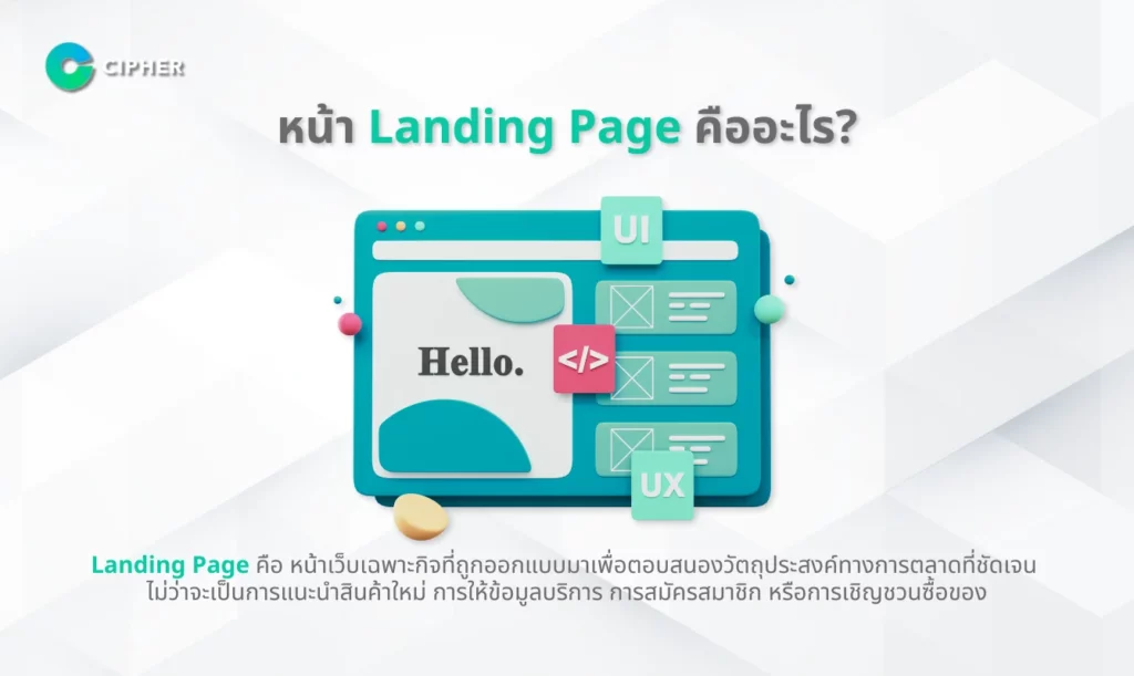 Landing Page คืออะไร