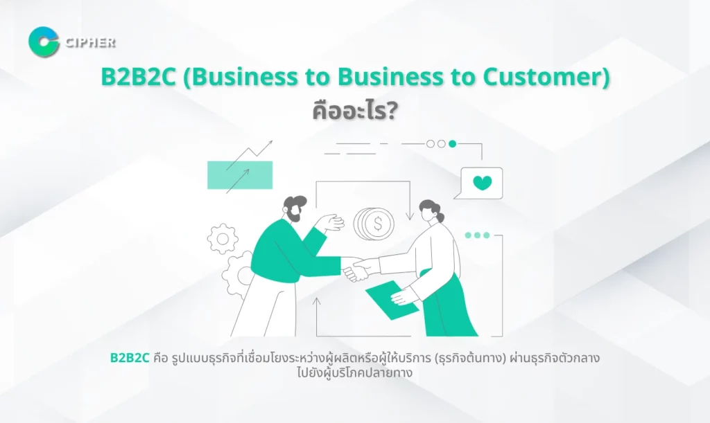 B2B B2C C2C คืออะไร - B2B2C คือ