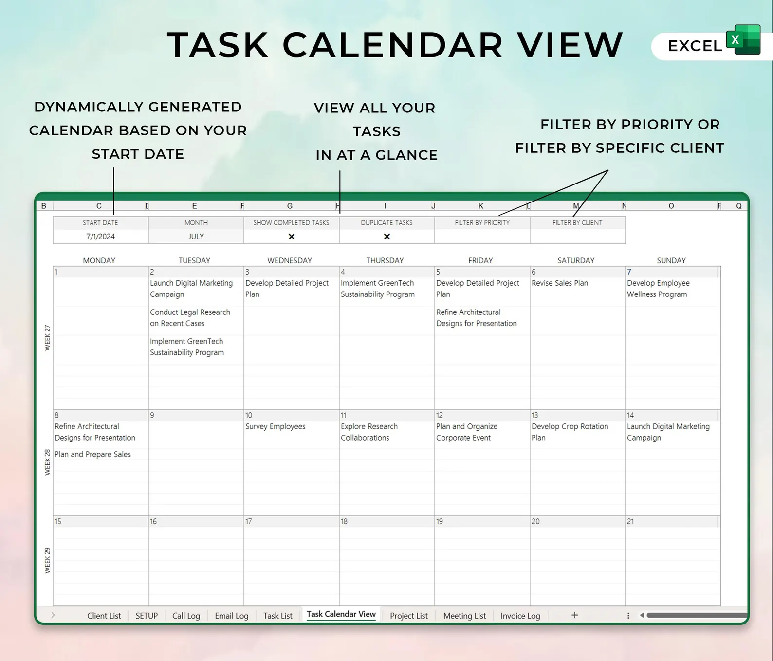 Excel CRM Dashboard – เทมเพลตติดตามลูกค้า ครบจบในไฟล์เดียว - Image 4