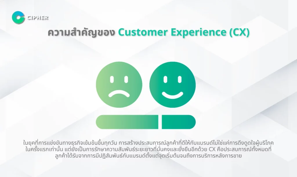 รวม 10 บริษัทที่ให้บริการปรึกษา Customer Experience แบบครบวงจร - ความสำคัญของ Customer Experience (CX)