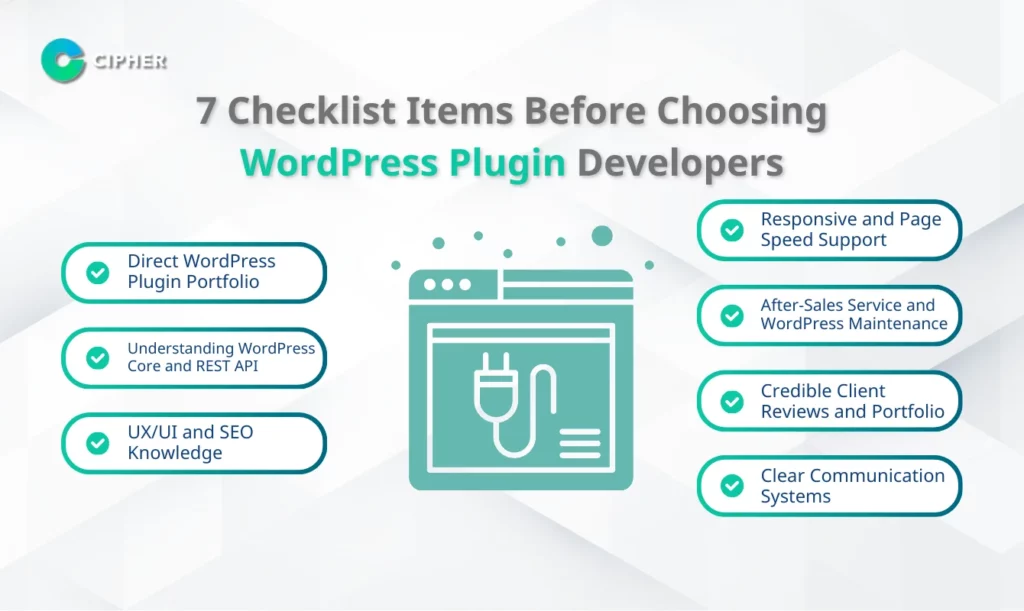 7 Checklist Items Before Choosing WordPress Plugin Developers
