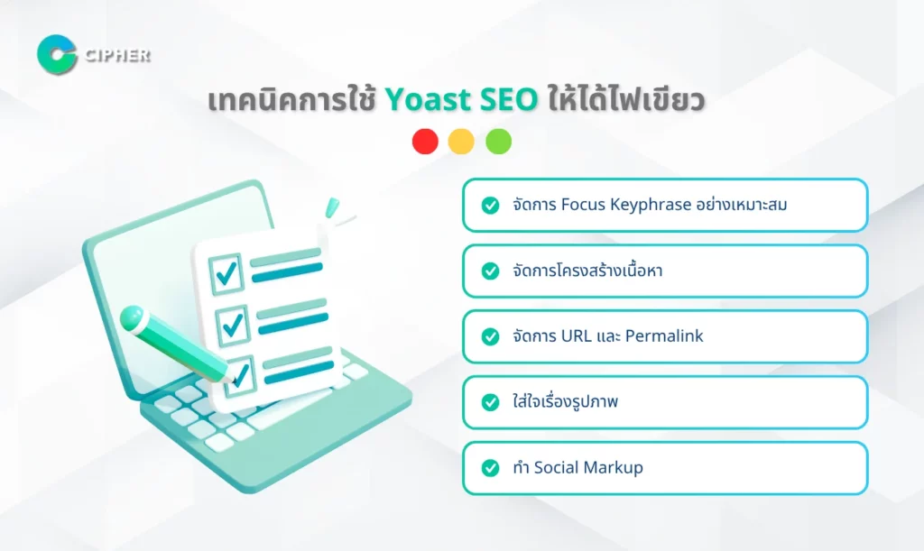 เทคนิคการใช้ Yoast SEO ให้ได้ไฟเขียว