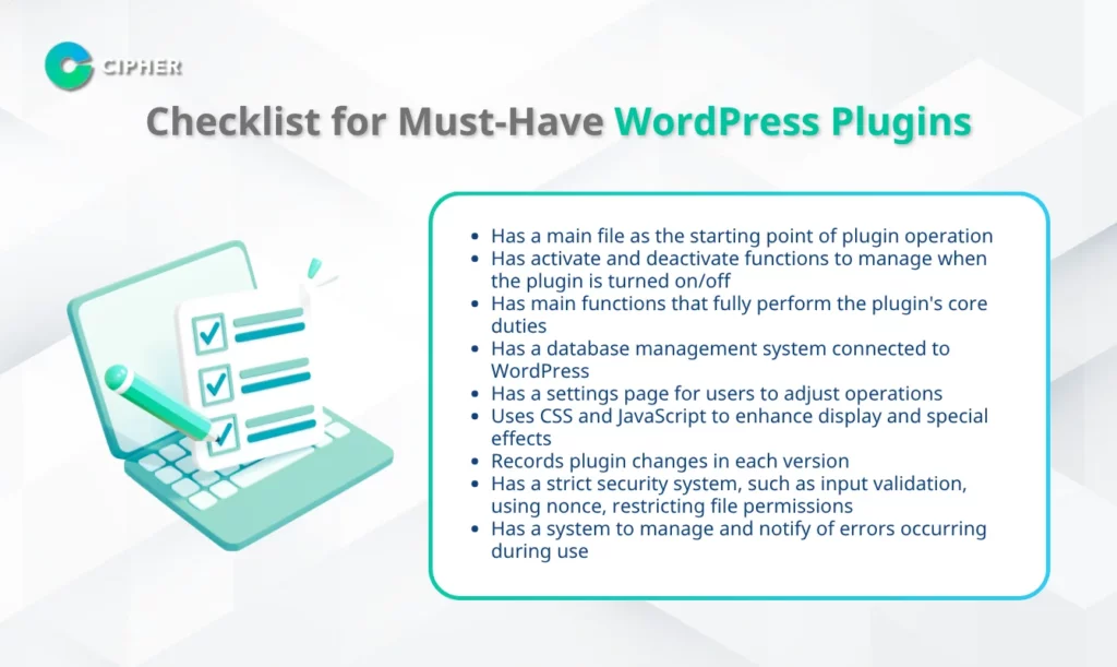 Checklist for Must-Have WordPress Plugins