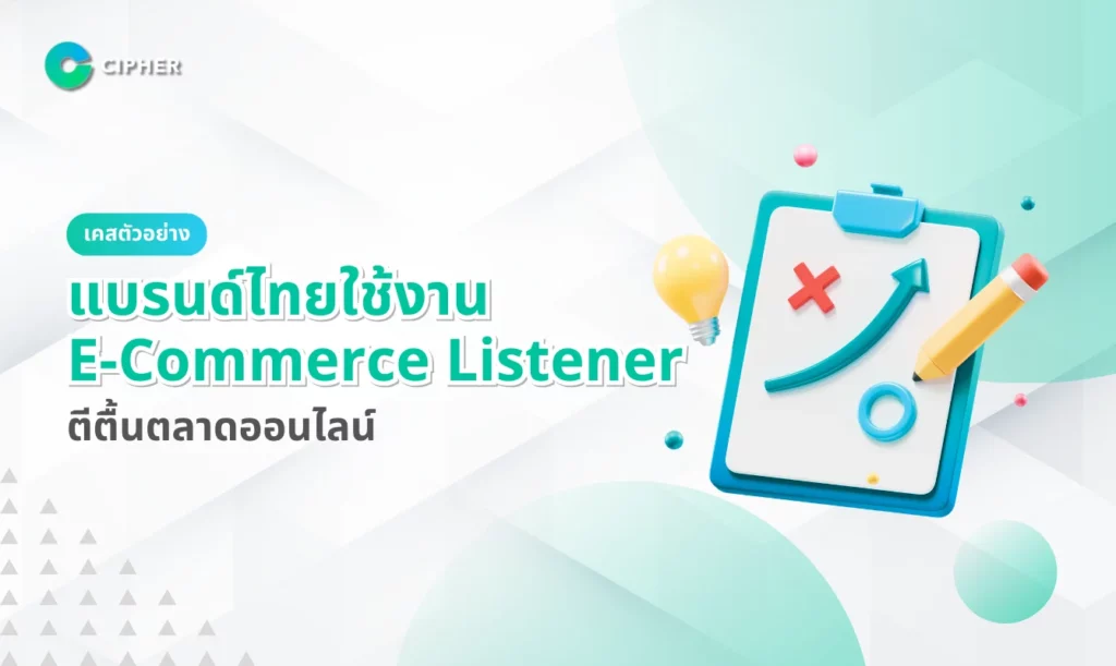 เคสตัวอย่าง: แบรนด์ไทยใช้งาน E-Commerce Listener ที่ได้ผล!