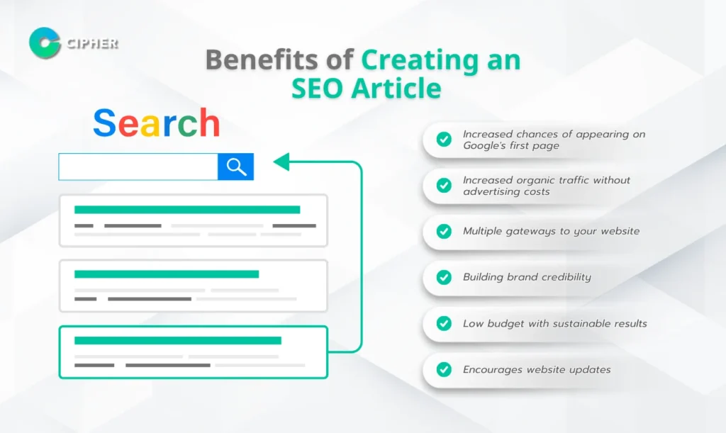 Benefits of Creating an SEO Article