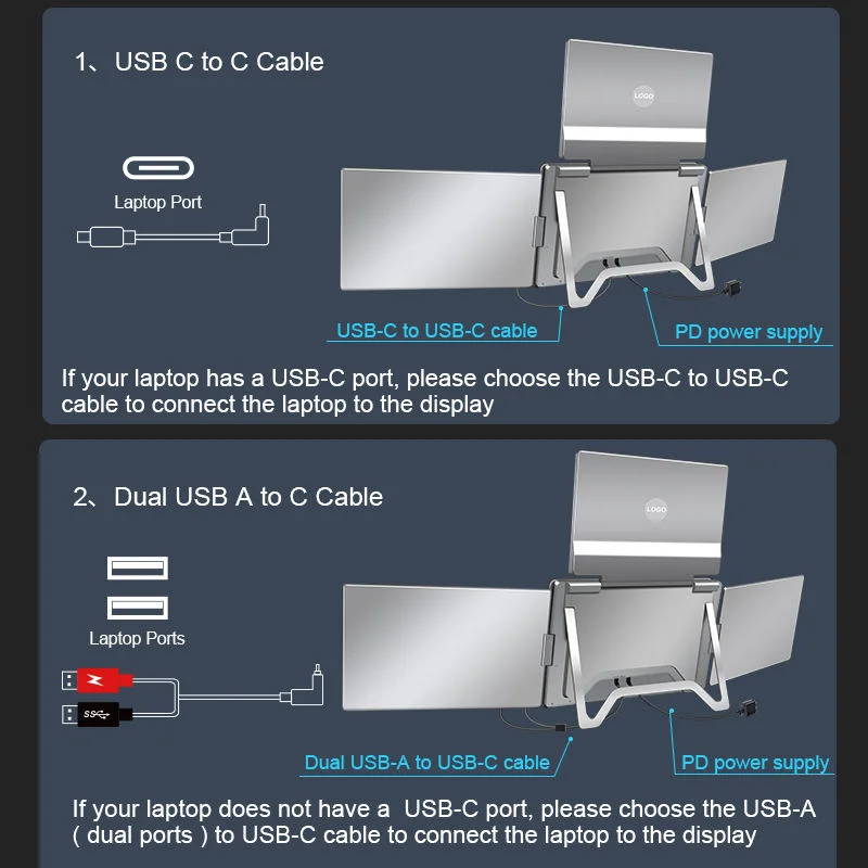 TriView Pro 14" Portable Triple Screen Extender - Image 4