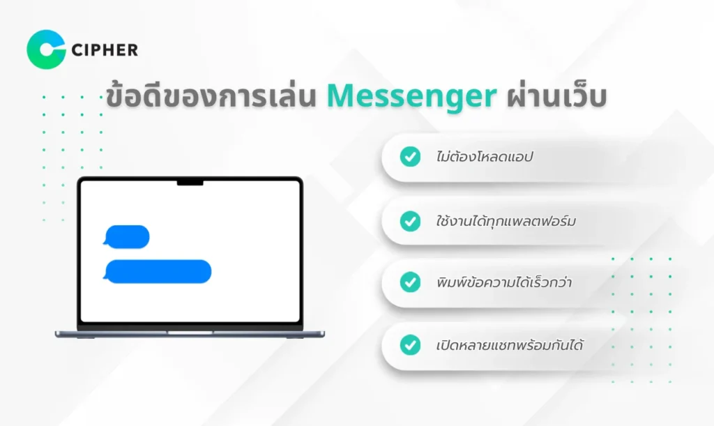 เล่น Messenger ผ่านเว็บ