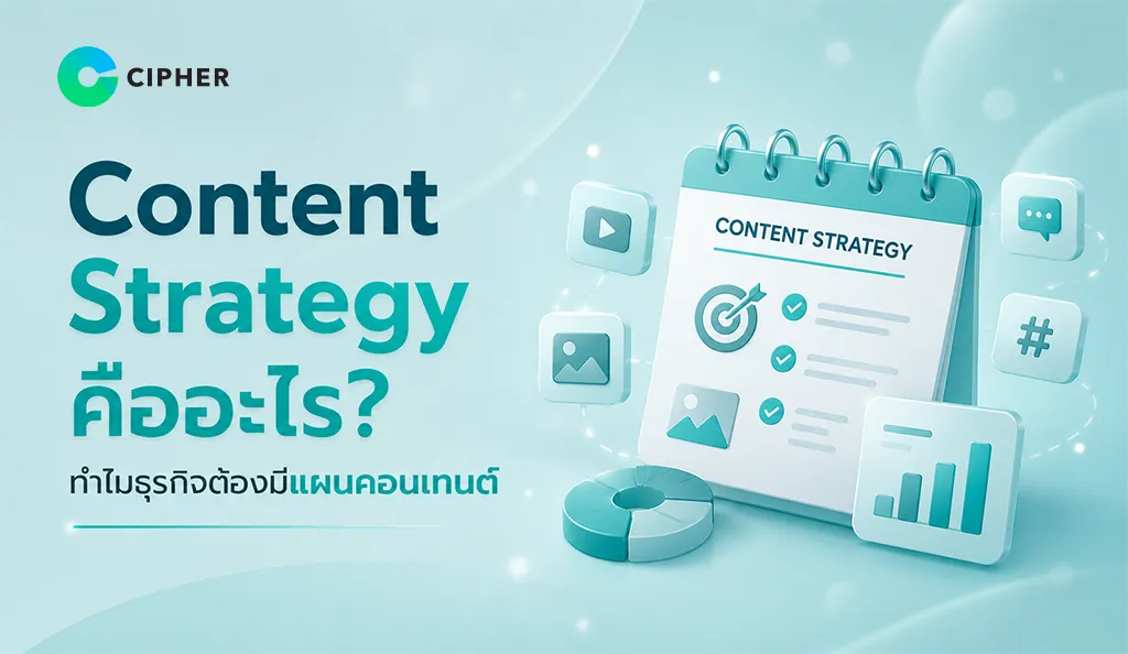 รูปภาพหน้าปก Content Strategy แผนคอนเทนต์ที่ช่วยให้ธุรกิจ