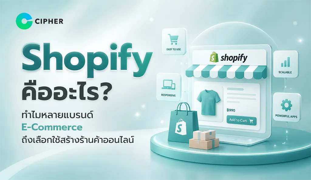 ทำความรู้จัก Shopify แพลตฟอร์มสร้างร้านค้าออนไลน์ยอดนิยม