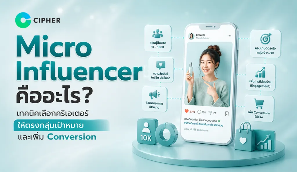 Micro Influencer คืออะไร? วิธีเลือกครีเอเตอร์ให้ตรงกลุ่มเป้าหมาย เพิ่ม Conversion ให้แบรนด์ได้จริง