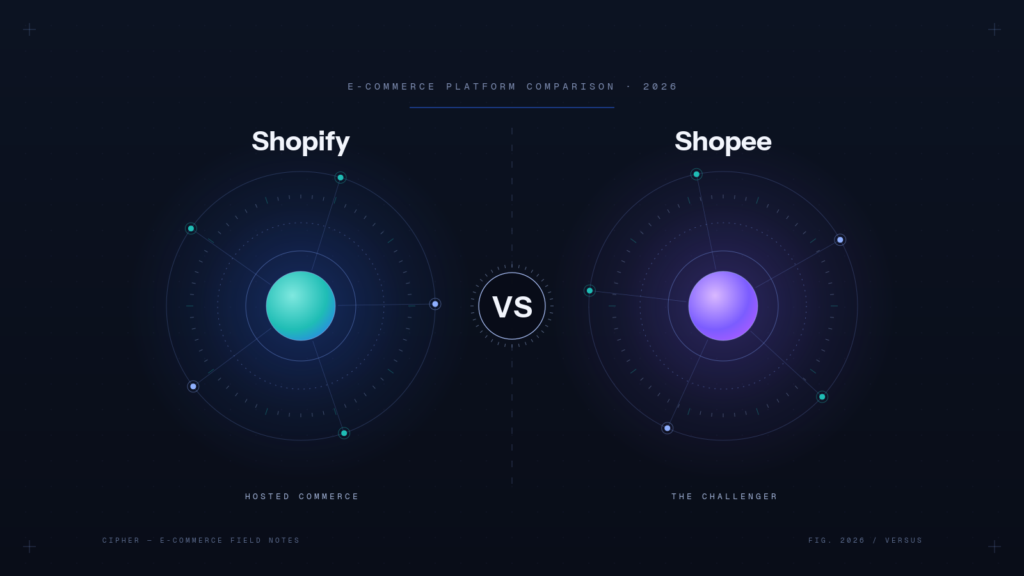 Shopify vs Shopee: ขายบนเว็บตัวเองหรือ Marketplace ดี? (2026)