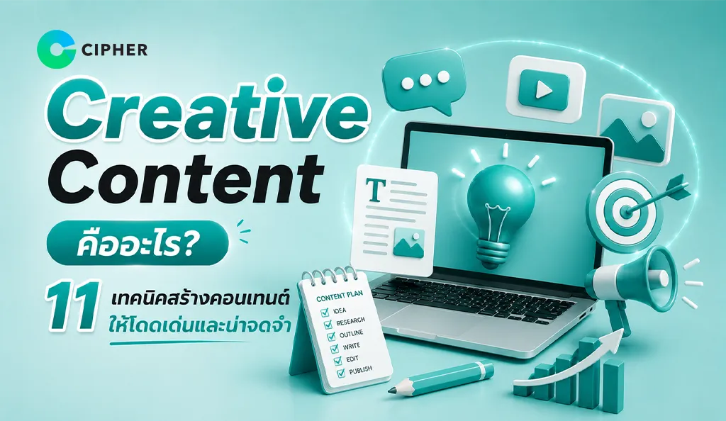 ภาพหน้าปก สร้าง Creative Content ที่ช่วยดึงดูดความสนใจ