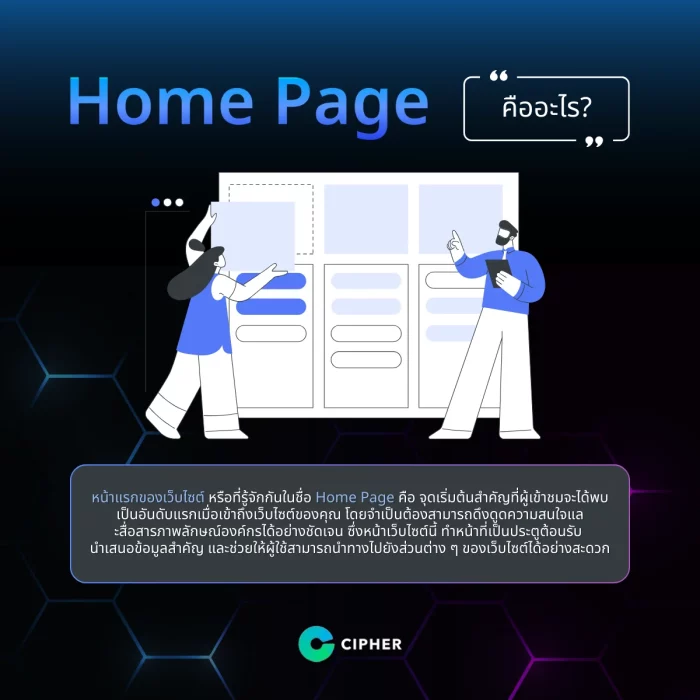 หน้าแรกของเว็บไซต์ (Home Page) คืออะไร