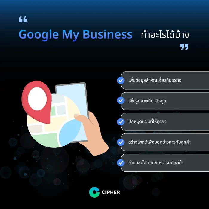 Google My Business ทำอะไรได้บ้าง